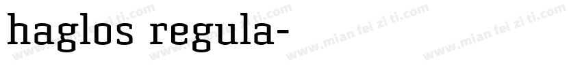 haglos regula字体转换